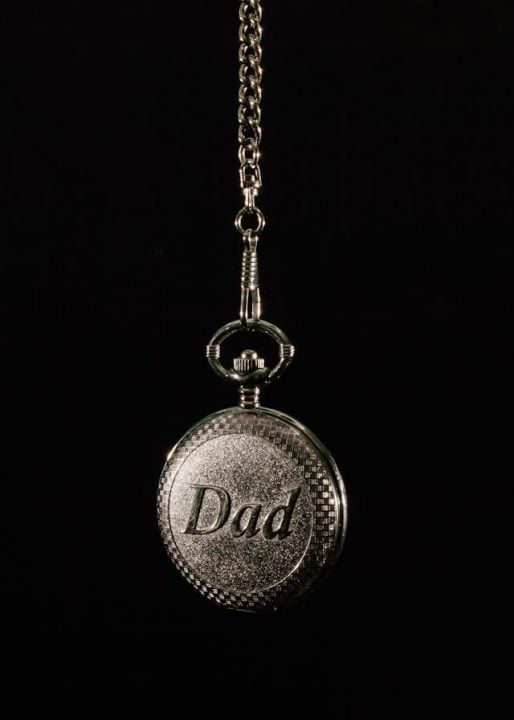 Engraved pocket watch honoring Dad by funeral homes in Sterling Heights, MI